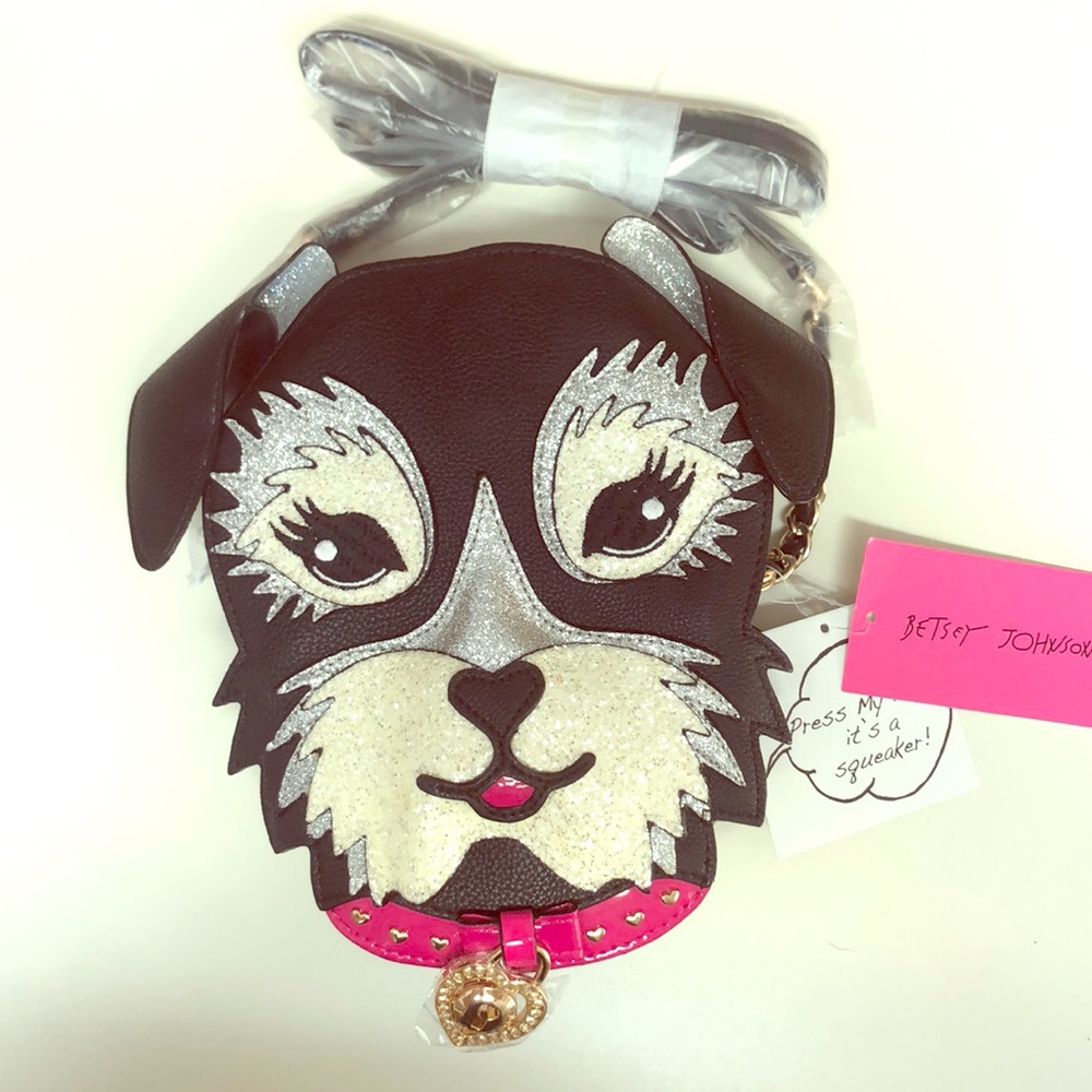 NWT Betsy Johnson Dog Handbag
